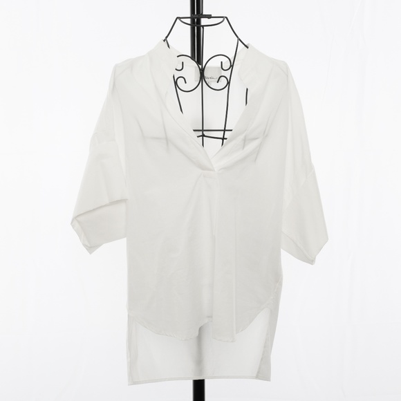 3.1 Phillip Lim 3/4 Sleeve V-neck Top - Size 0 - Picture 2 of 6